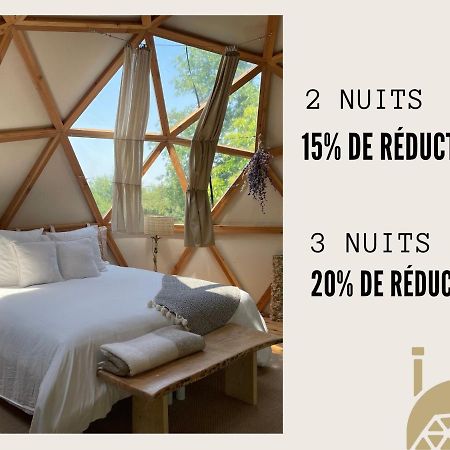 Dome Insolite Lichen Jacuzzi Et Petits-Dejeuners Inclus Gondrin ภายนอก รูปภาพ