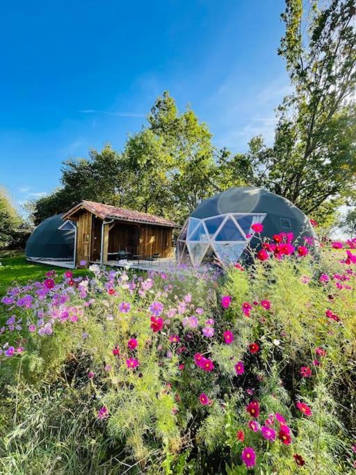 Dome Insolite Lichen Jacuzzi Et Petits-Dejeuners Inclus Gondrin ภายนอก รูปภาพ