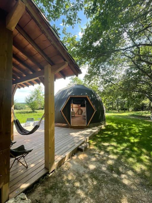 Dome Insolite Lichen Jacuzzi Et Petits-Dejeuners Inclus Gondrin ภายนอก รูปภาพ