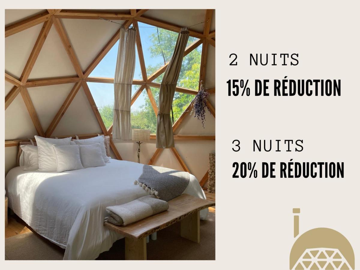 Dome Insolite Lichen Jacuzzi Et Petits-Dejeuners Inclus Gondrin ภายนอก รูปภาพ